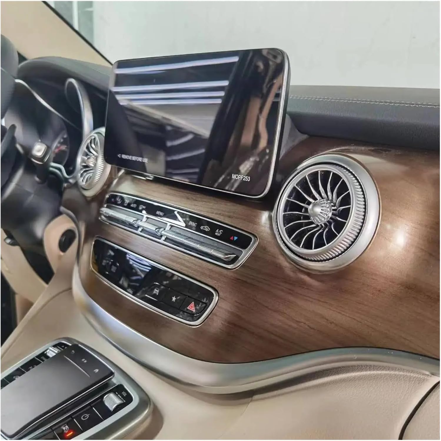 EQS Car Front Dashboard Air Condition Vent Outlet Turbo Interior Fit For Benz V Class EQV Vito W447 Metris V250 V220