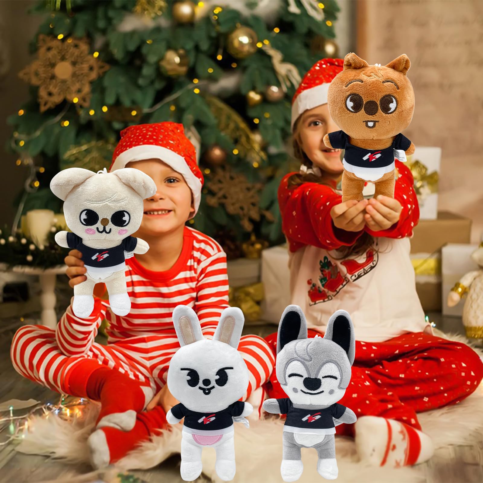 Strraykiid Kuscheltier, 8 Stück Strraykiid Plush, SK Plush, WlsqDE SK Puppen, Geschenk für Fans