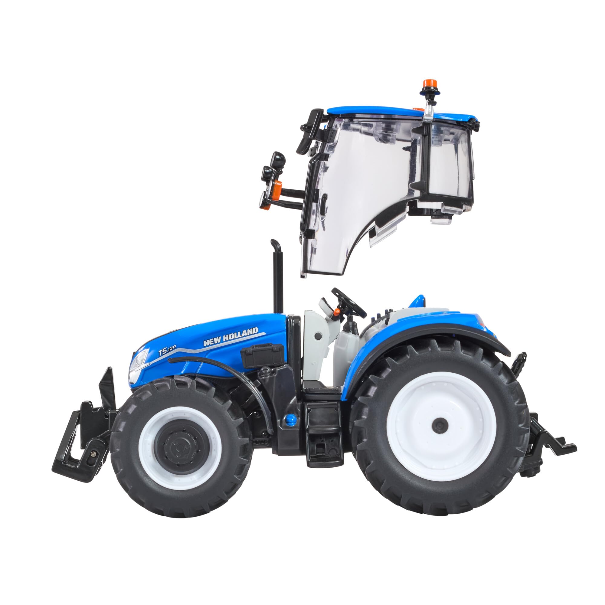 Britains New Holland T5.120 Traktormodell, Detailliertes Diecast-Fahrzeug, Realistisches Design, Robuste Konstruktion, Sammlerreplik für Landwirtschafts-Fans und Kinder