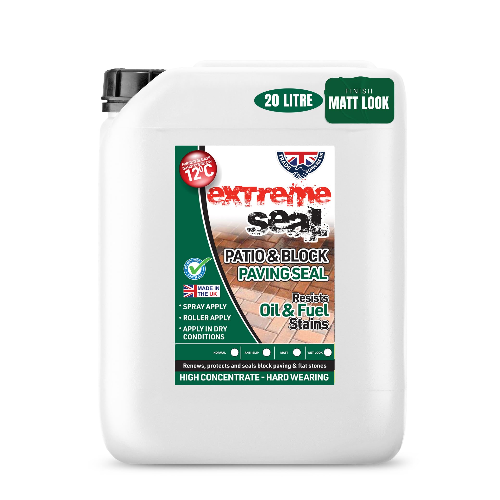EXTREME SEAL PATIO & BLOCK PAVING SEALER (20L, Matt look)