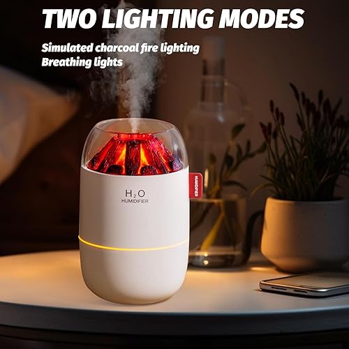 Miniatura 4 de Mini humidificador portátil para escritorio, dormitorio, planta de interior, 9.5 fl oz humidificador para oficina habitación pequeña, alimentado por