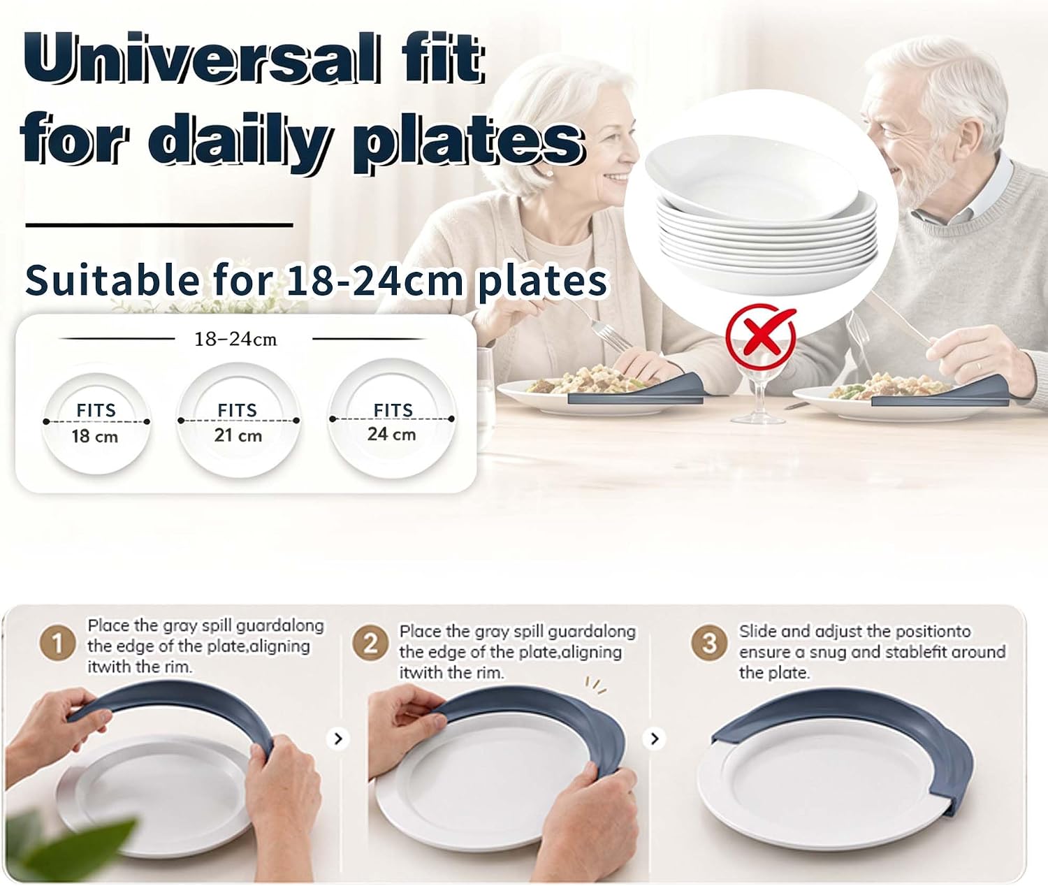 2pc Adaptive Utensils for Elderly, Parkinsons, Tremors & Weak Hand Grips