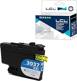 LCL Compatible for Broher LC3037 XXL LC3037XXL LC3037C (1-Pack,Cyan) Pigment Ink Cartridge for Brother MFC-J5845DW MFC-J5845DW XL MFC-J5945DW MFC-J6945DW MFC-J6545DW MFC-J6545DW XL