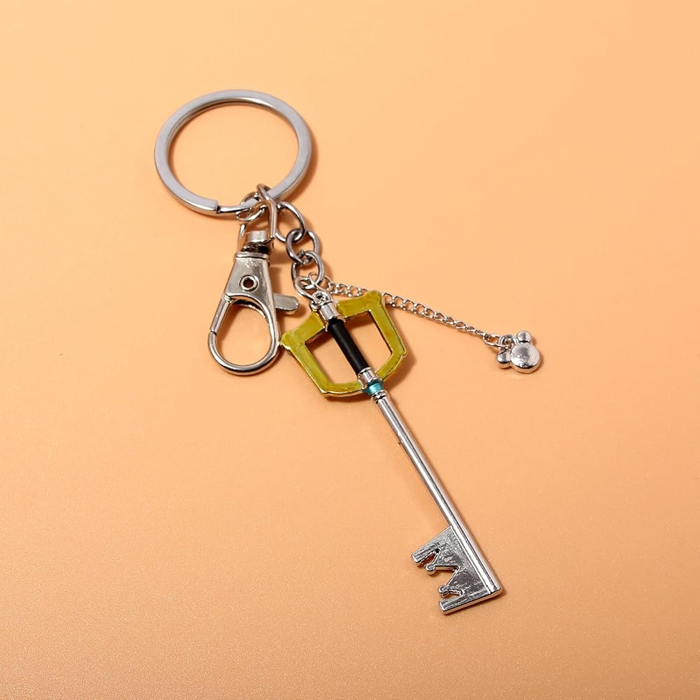 Kingdoms Heart Keychain - Keyblade Keyring - Sora Keyblade Pendant