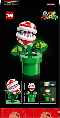 LEGO Super Mario Plante Piranha, Figurine Articulée avec Tuyau et 2 Pièces de Monnaie, Kit de Modelage pour Adultes, Décoration Intérieure, Idée Cadeau pour Hommes, Femmes et Adolescents 71426 - 7