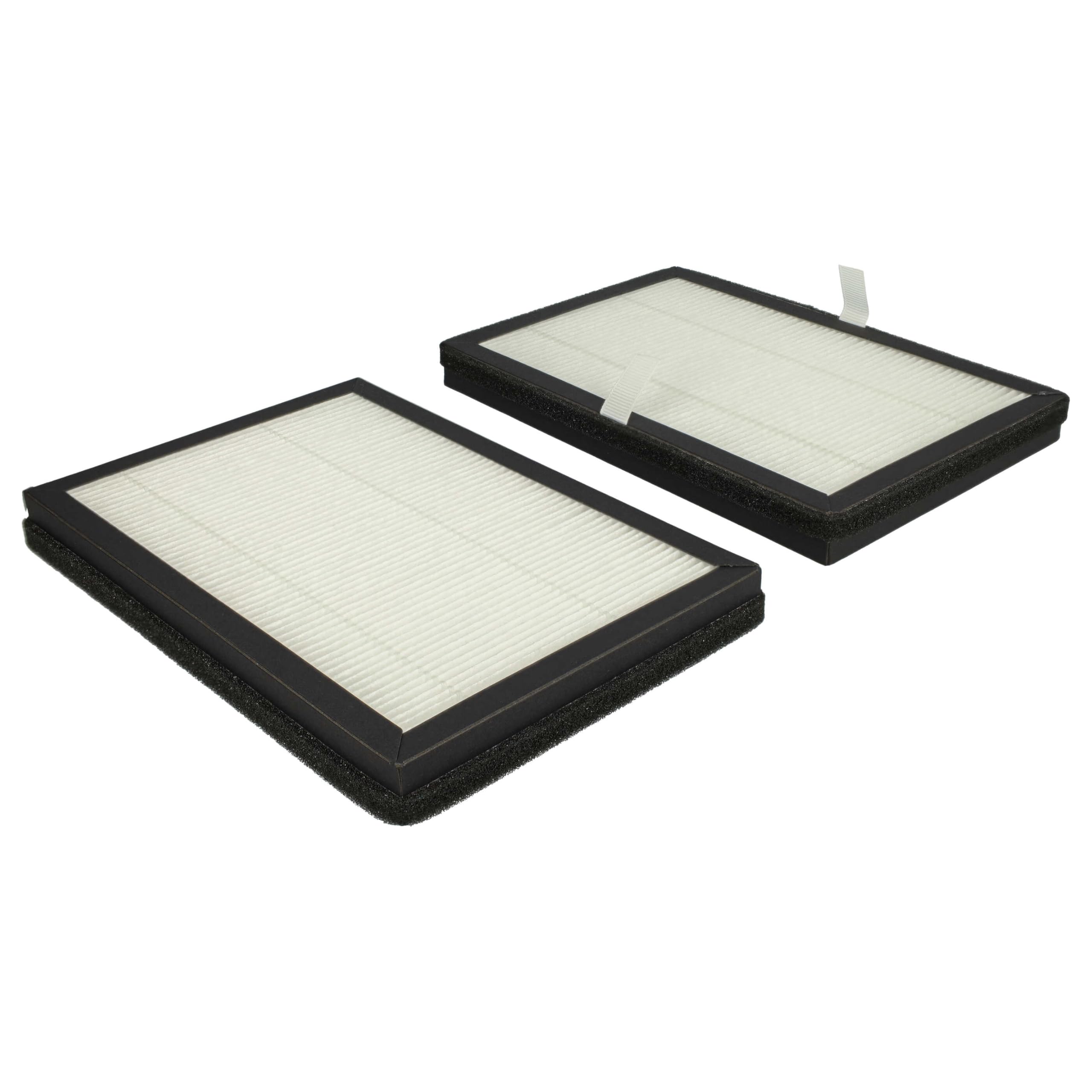vhbw 2x filtre à particules compatible avec Rowenta Eclipse QU5030, QU5072, QU5060, QU5062 purificateur d'air, ventilateur