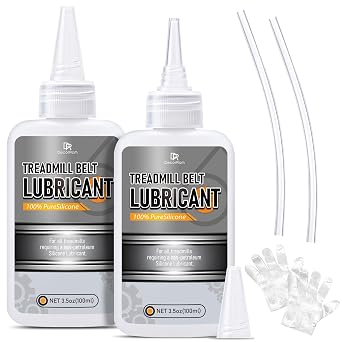 DecorRom Silicone Treadmill Lubricant - 7oz Treadmill Lube with Application Tubes, 100% Silicone Oil for Most Treadmill Lubrication - High Temperature Resistant, Non-Toxic Odorless Treadmill Oil