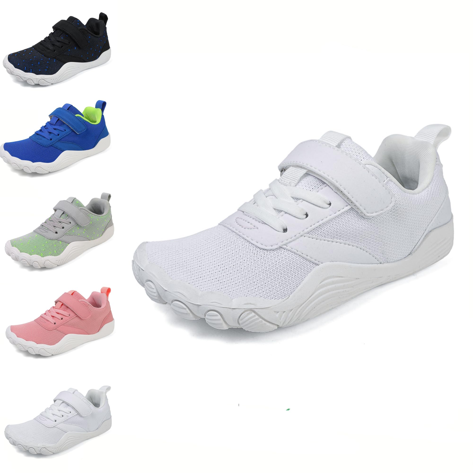 Niños Calzado Descalzos Niño Niña Zapatillas de Senderismo Transpirables,Zapatos de Trekking Barefoot Minimalistas,Antideslizante Sneakers Unisex-niños