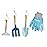Gardening Set, Tool Kit, for Kids, STEM, Includes Tote Bag, Spade, Watering Can, Rake, Fork, Trowel and Gloves (Camo Quest)