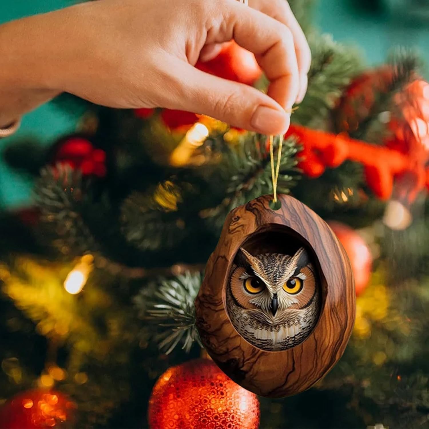 Com-four® 2X Hänge-Deko Für Den Weihnachtsbaum - Produktbild-Vorschau 2