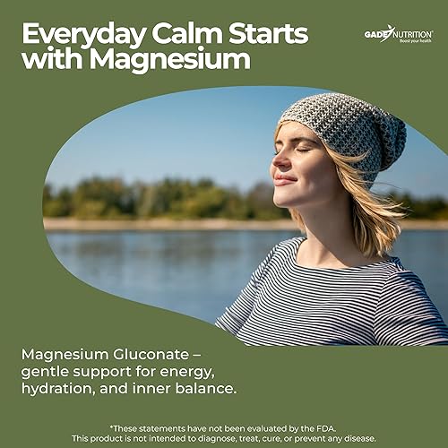 Miniatura 4 de Gade Nutrition - Polvo puro de gluconato de magnesio  17.76 onzas, 0.06 onzas por porción, 357 porciones  Sin OMG, sin gluten, sin relleno,