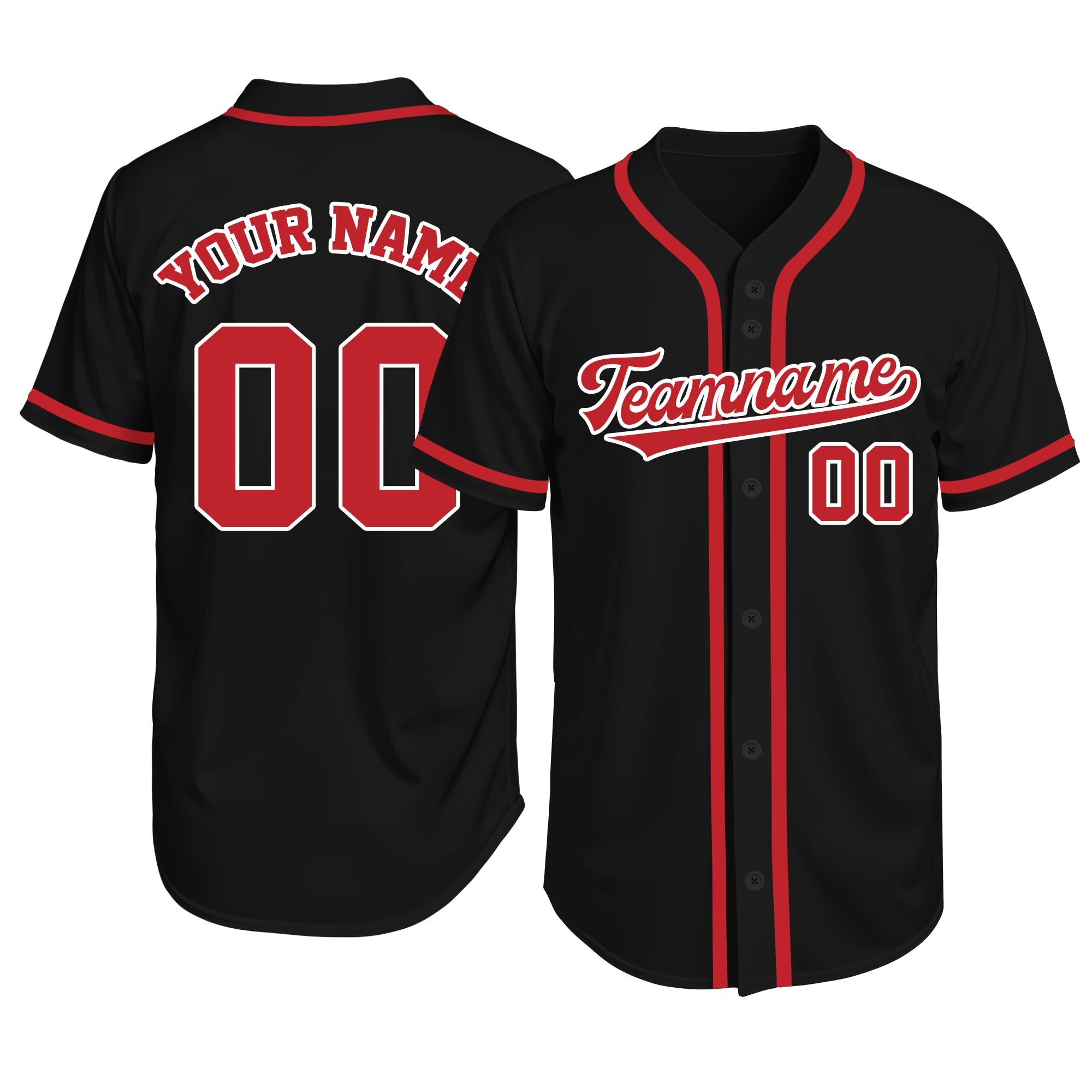 Custom Baseball Jersey Personalized Stitched or Printed Name Number Baseball Shirt Sports Uniform Gifts for Men Women Youth