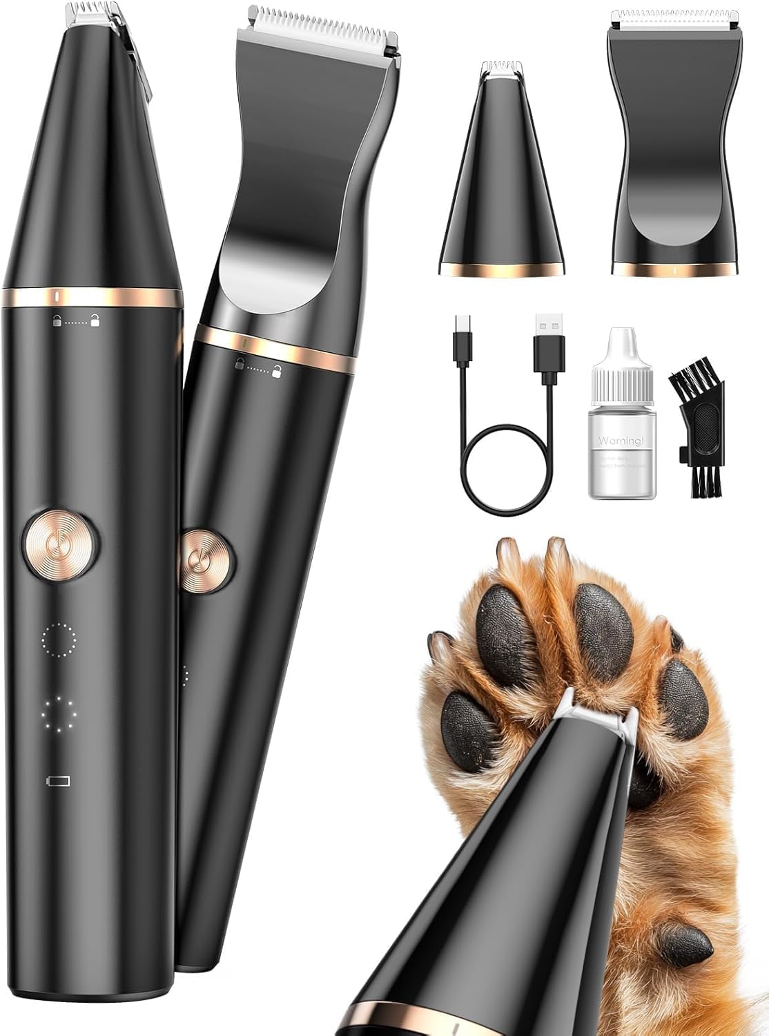 oneisall Paw Trim Pro dr Paws IPX7 Wasserdichter Hundepfotenschneider, leise Schermaschine für Hunde und Katzen für Pfoten, Augen, Ohren, Gesicht, Körper oneisall Paw Trim Pro dr Paws IPX7 Wasserdichter Hundepfotenschneider, leise Schermaschine für Hunde und Katzen für Pfoten, Augen, Ohren, Gesicht, Körper