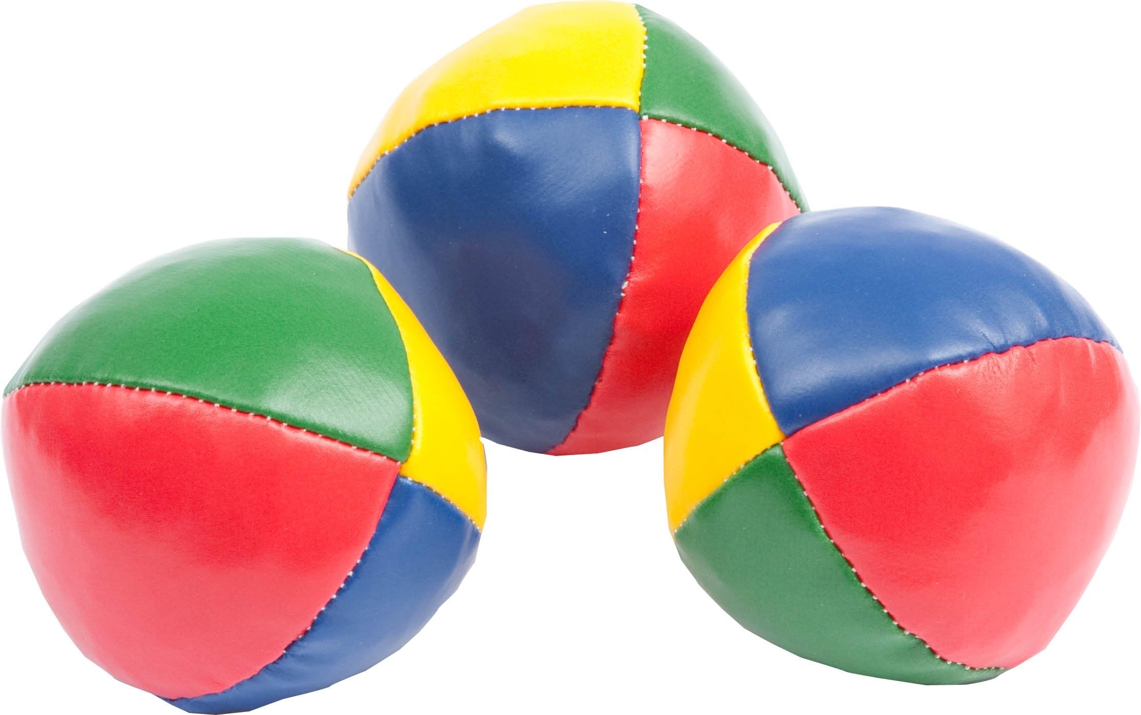 HQ New Bean Bags Juggling Balls (soft) Bean Bags Juggling Balls (Set of 3)- for Beginners Colours: Red / Yellow / Blue / Green Diameter: 68 MM; weight: approximately 90 g.