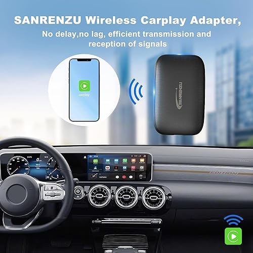 Miniatura 3 de Adaptador inalámbrico CarPlayAdaptador automático Android - Caja inteligente 4 en 1 con ranura para tarjeta Micro SD Soporte en línea Netflix