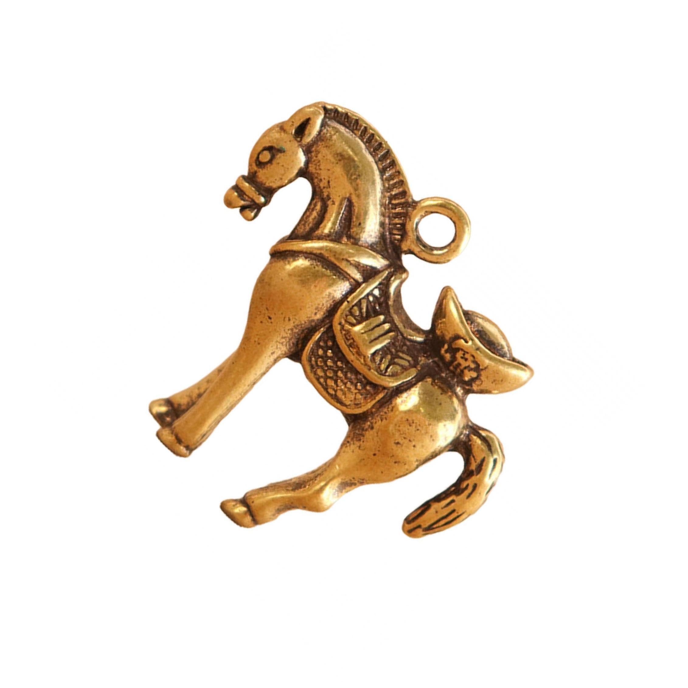 ALCXAZS Horse Ornament Vintage Horse Sculpture Exquisite For Desk Decoration Living Room Office Or Cafe Miniature Figurines Are 36mmx33mm Ornament Animal