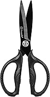 Sunnecko Heavy Duty Kitchen Scissors - Titanium Coated Micro Serrated Detachable Blades, All-Purpose Poultry Shears for Food Cutting