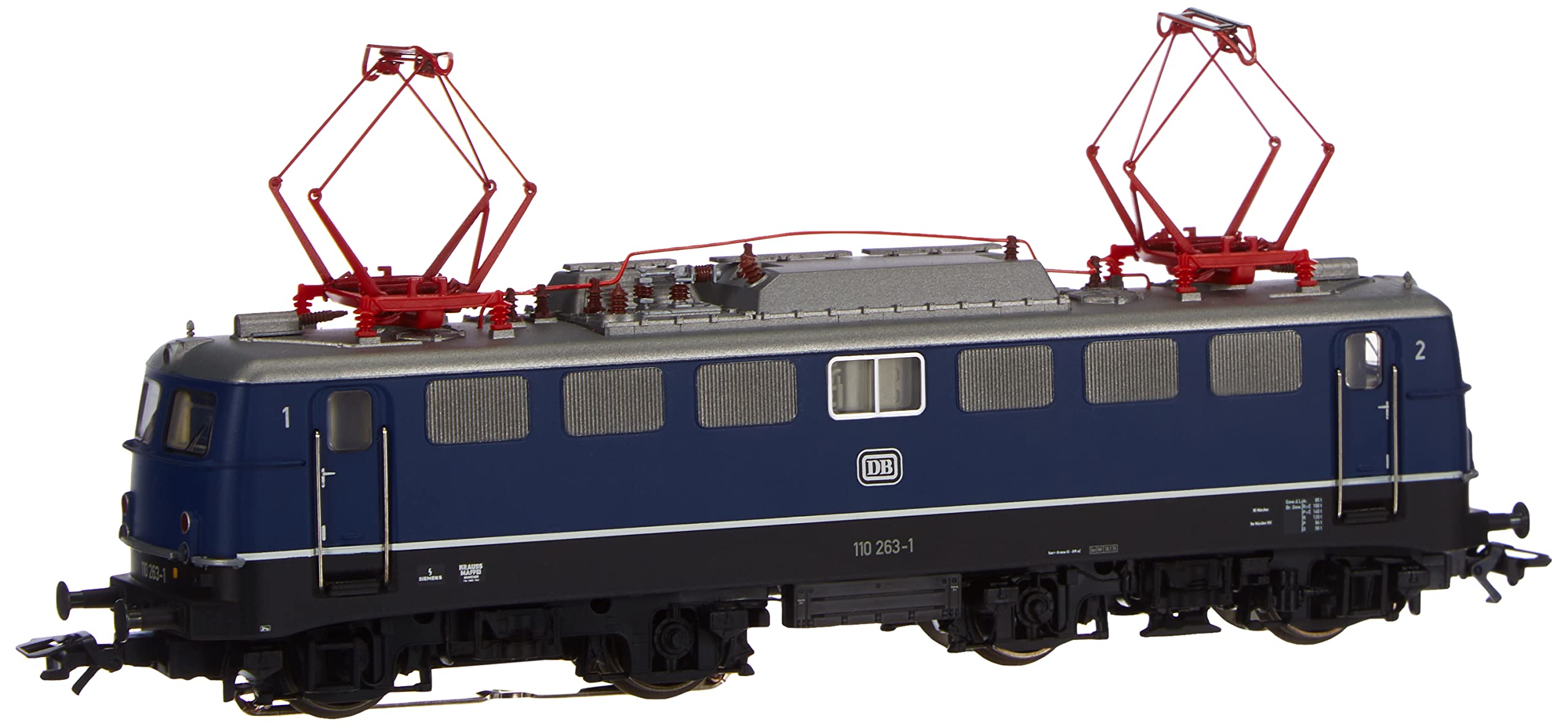 Märklin – Locomotiva elettrica serie 110.1 – 37108 classico, con pantografo a forbice 1973, digitale, modellino ferroviario, H0, E-Lok, 18.9 cm