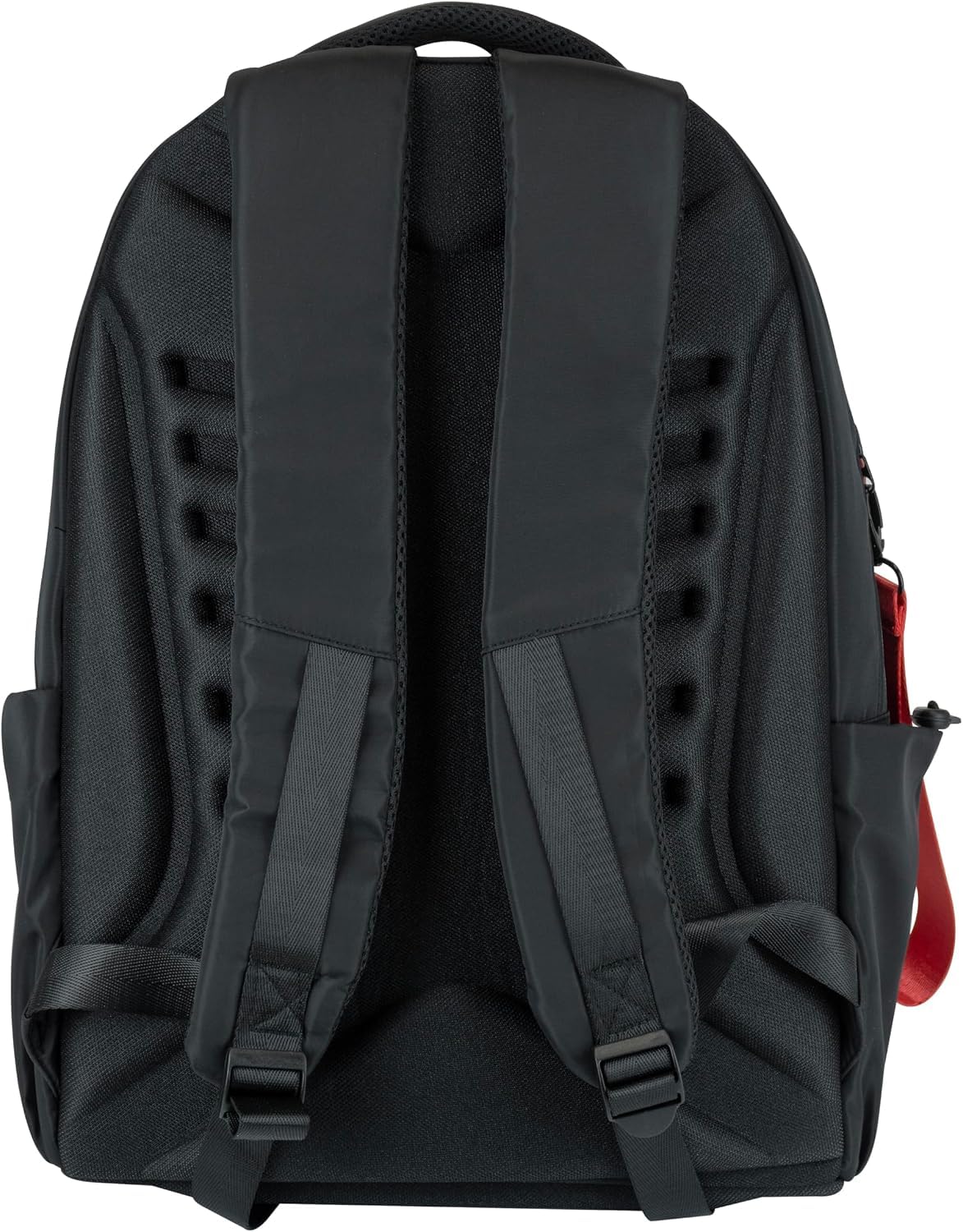 PRESTIGE & DELUXE Zaino Paul Frank scuola Tempo Libero 18L | Ragazzi | Nero con Patch Gommata Julius | Vano Laptop | Tasca Portamerenda +Astuccio ovale zip + Kit penne e portachiave fischietto