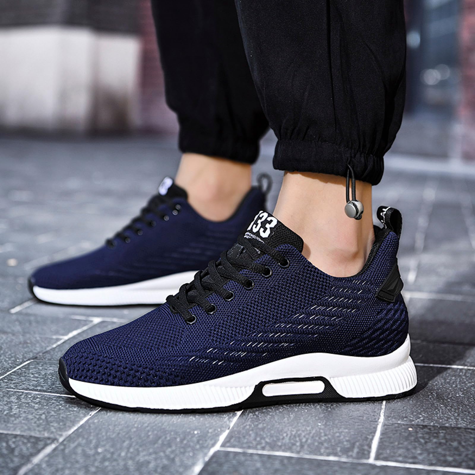 Generisch Elevator Schuhe Herren Mesh Sneaker Leichtgewichts Joggingschuhe Unsichtbare Erhöhung Walkingschuhe Atmungsaktive Höhensteigerung Schuhe mit Rutschfester Sohle Walkingschuhe