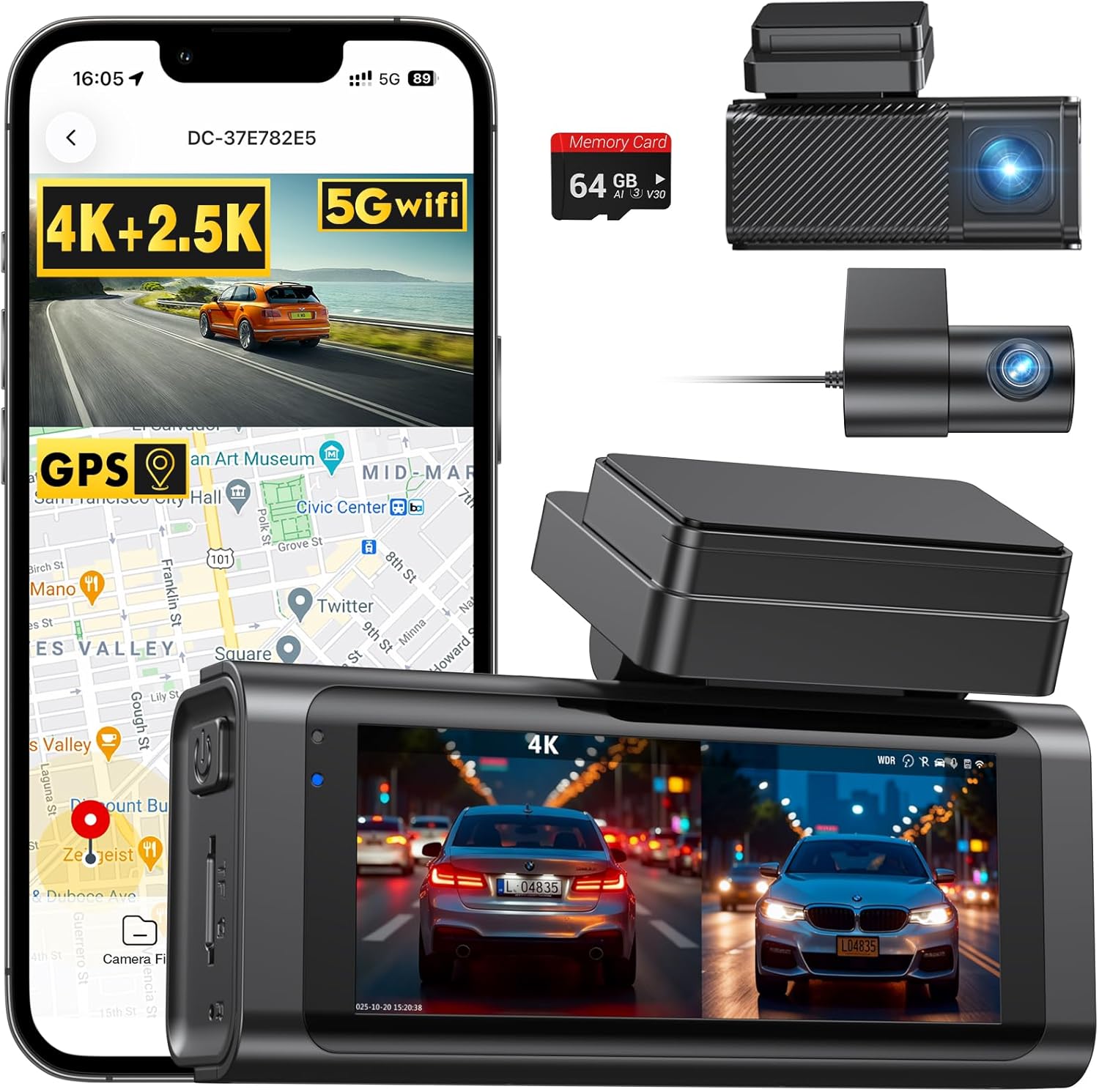 【旅途的安心眼】Beferich 前後雙錄行車記錄器 $33.99