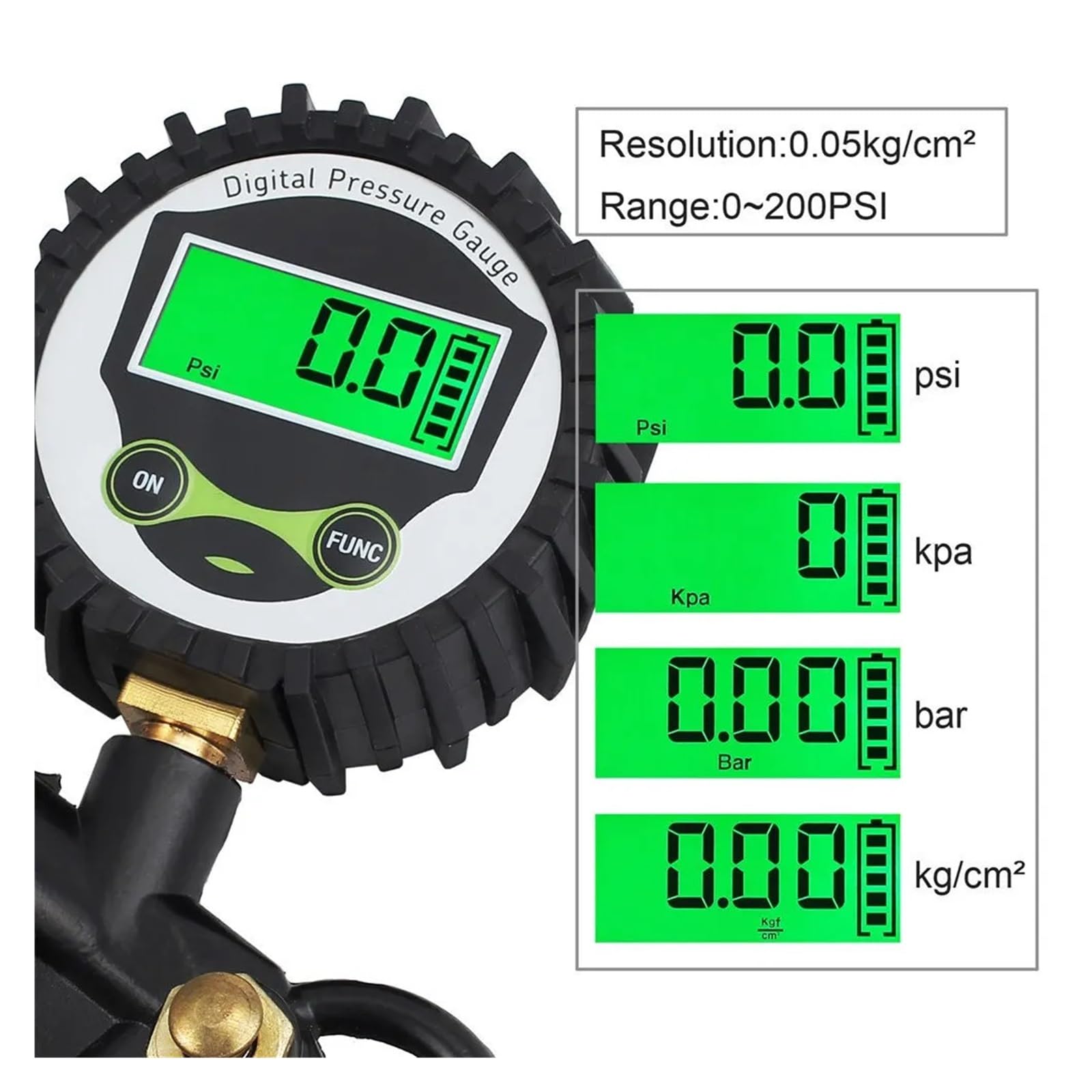 Cyfrowy Wyświetlacz LCD Dla Auto Car Bike Motor Podświetlenie LED Tester Pojazdu Samochód UE Wskaźnik Inflatora Ciśnienia Powietrza W Oponach łAtwy W UżYciu