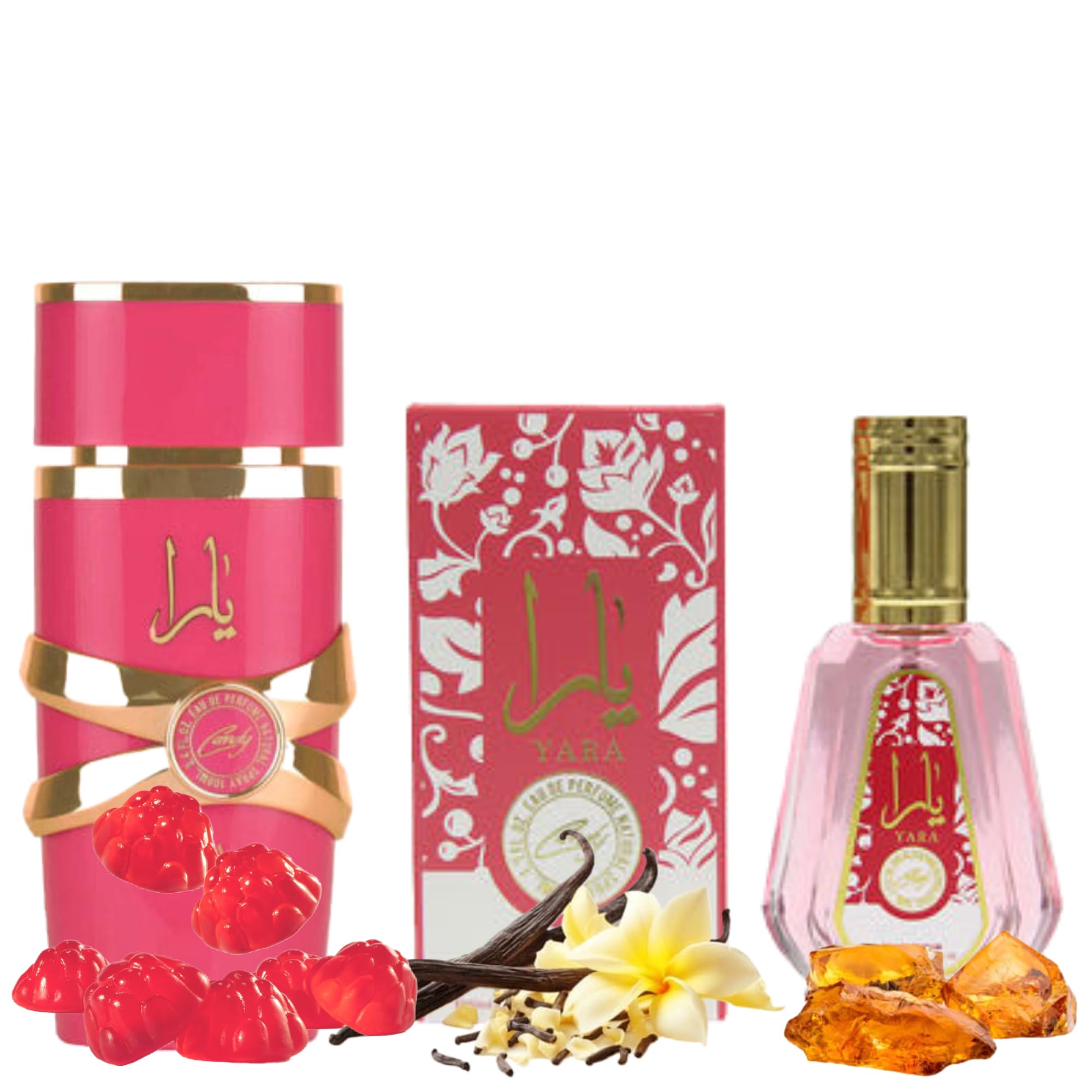 Ard Al Zaafaran Eau De Perfume Spray for Women,1.7 Ounce (50ml, Candy YARA) LARGE BOTTLE NOT INCLUDED It is only a reference