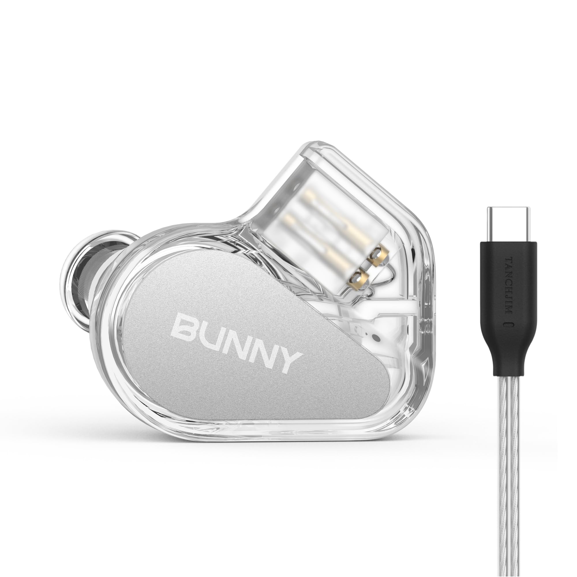 TANCHJIM Bunny Gaming Earphones with Single Dynamic Dual-Chamber Driver Wired Earbuds IEM 1DD 0 78 2pin Monitor with