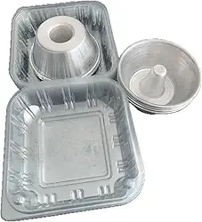 Kit 5 Forma Mini Vulcão Para Bolo Pudim N12 Com10 Embalagem H14