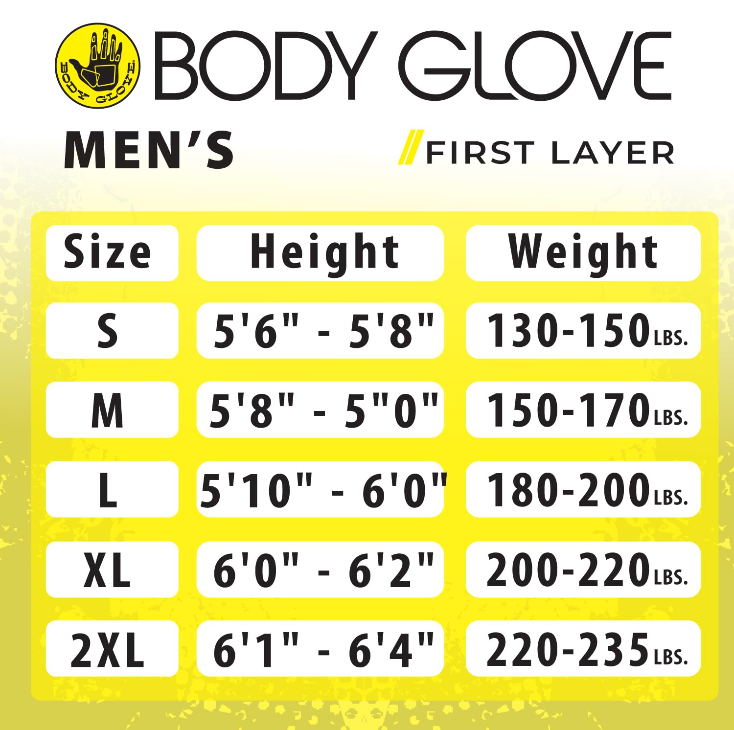 Body Glove Camiseta de Manga Larga Ajustada Básica para Hombre, Color Negro Camisa de protección de Sarpullido Hombre (Pack de 1)