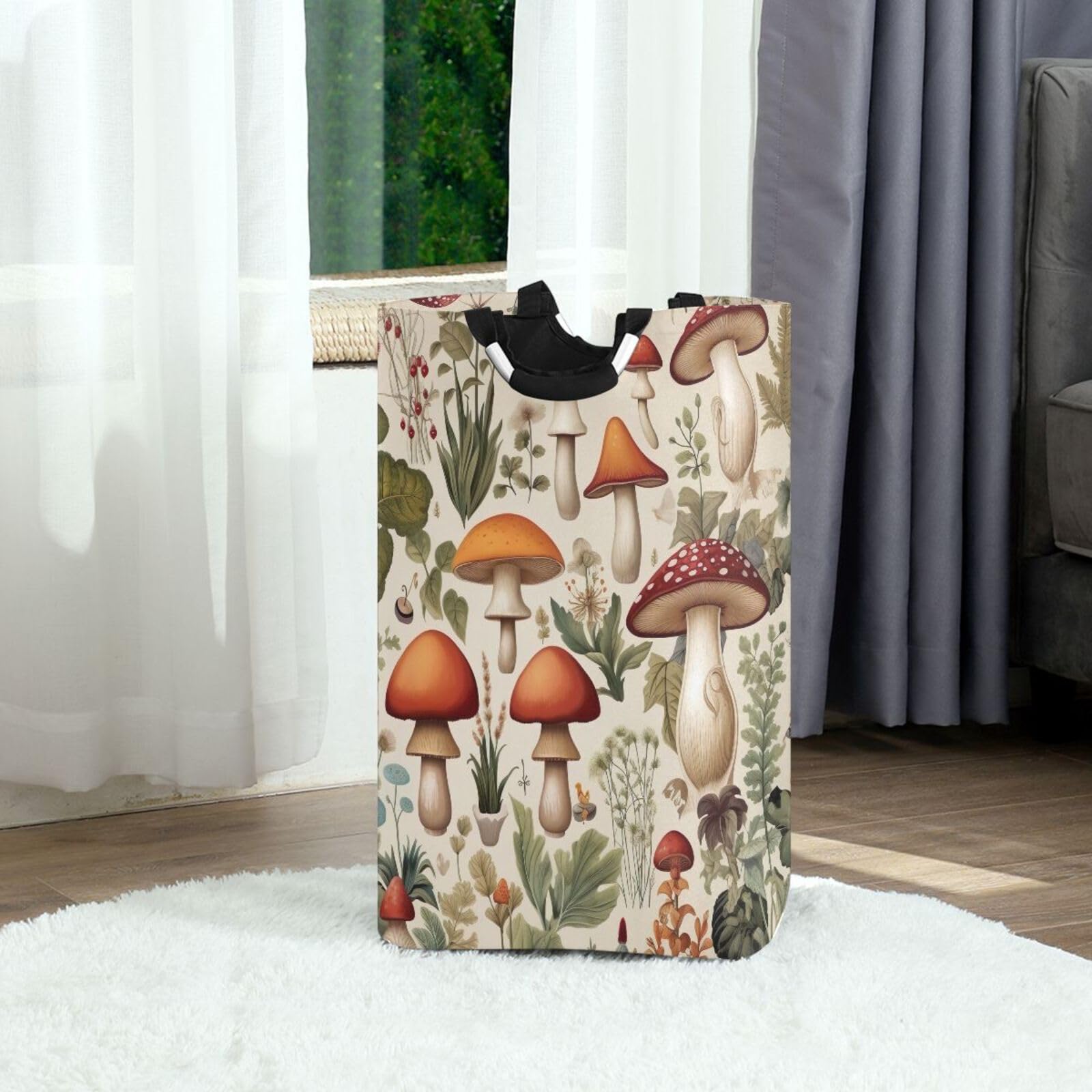 Jihqo Laundry Hamper Basket St Patrick's Clover Pattern Collapsible Nursery Storage Bin Waterproof Clothing Baskets for Home Bedroom Bathroom Washing Room