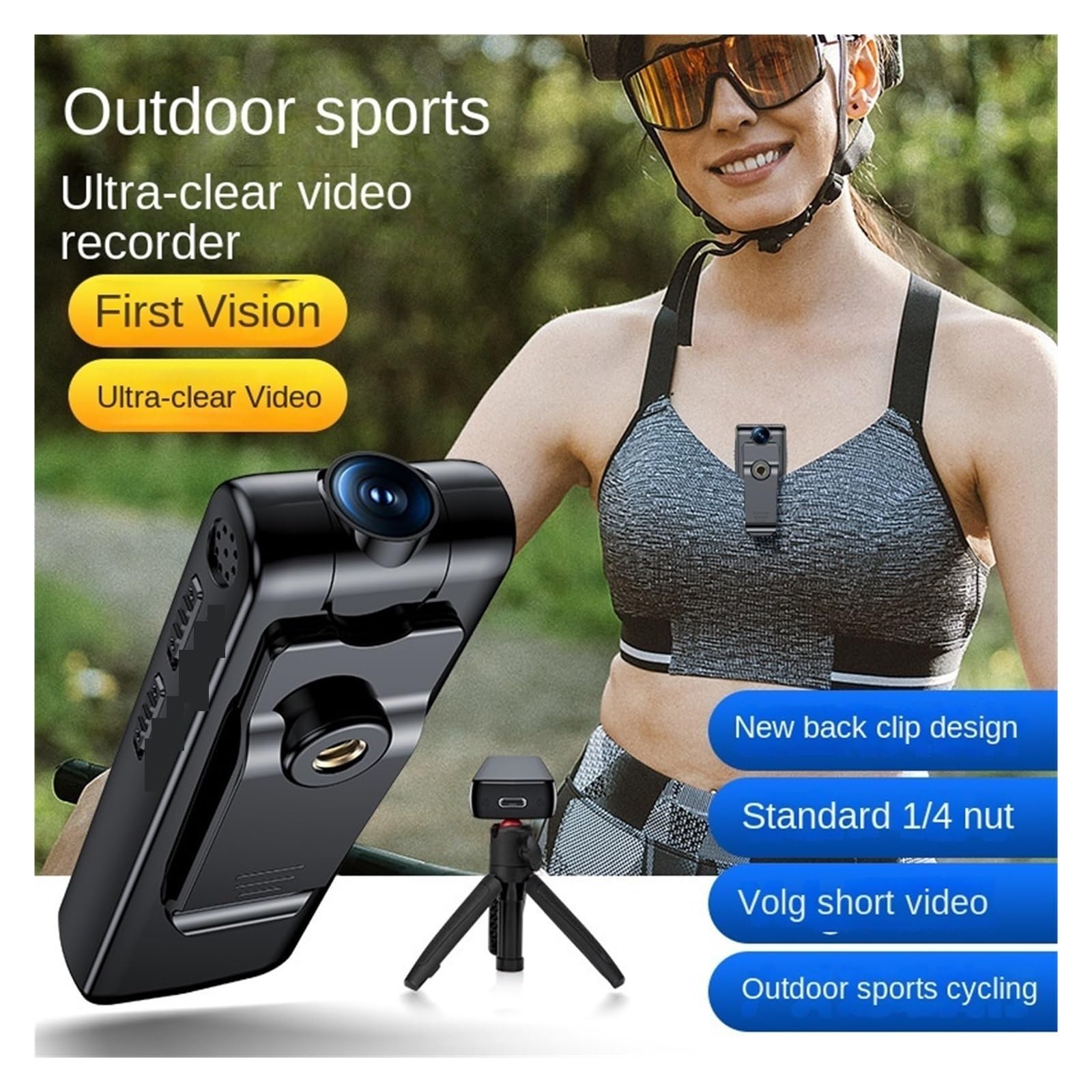 Kamera akcji Rower sportowy kamera na korpus 1080P Mini obrót kamera na deskę rozdzielczą wideo Audio dyktafon motocykl motor Motion Digtal Camera(Add 32gb card,C700 Camera)