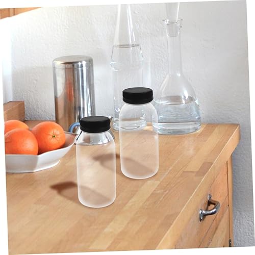Miniatura 8 de BESPORTBLE Botellas pequeñas, 6 unidades, embotellado de jugo, recipientes de plástico transparente, contenedor de café, mini botellas de agua de 8