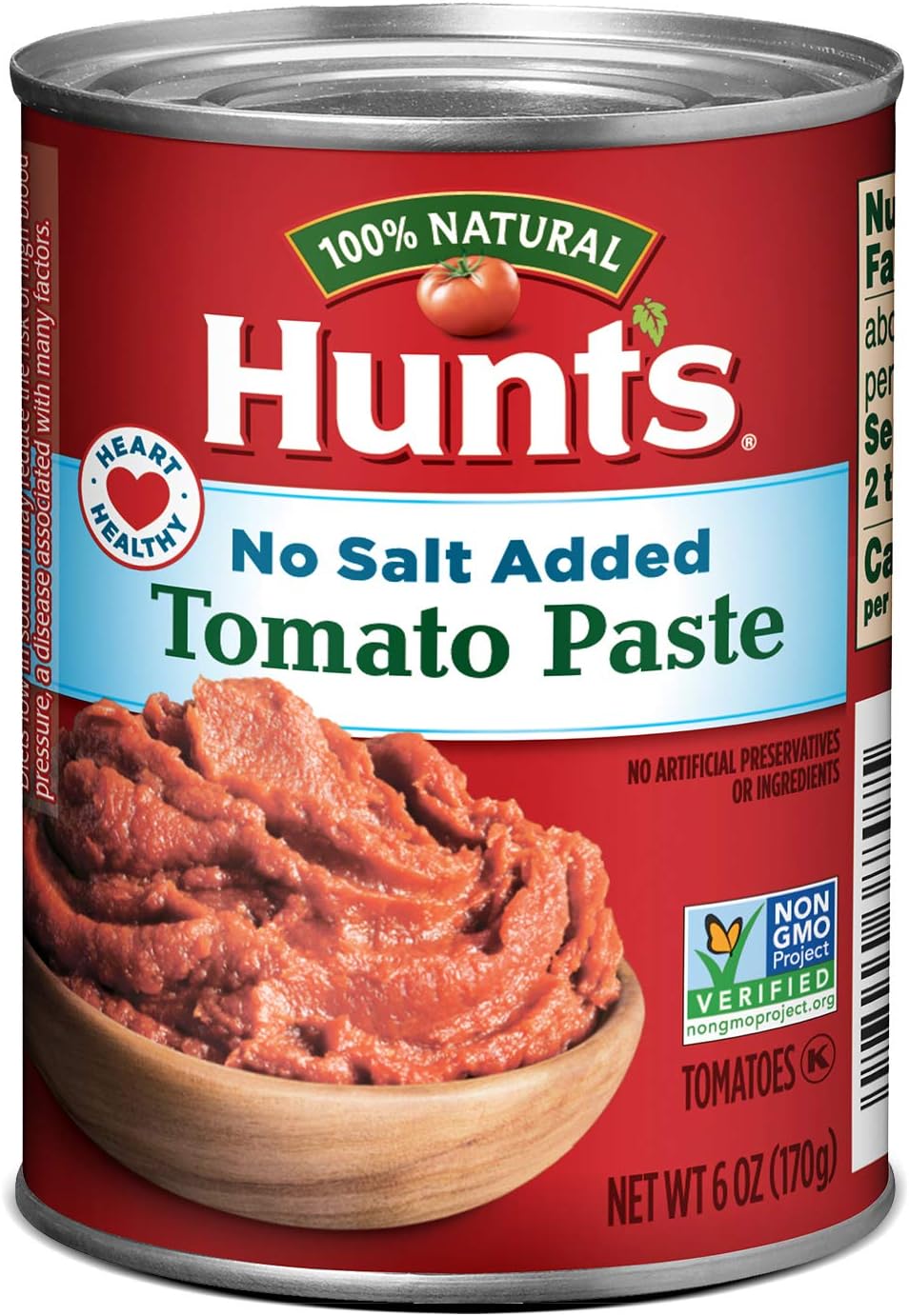 Hunt’s No Salt Added Tomato Paste, Perfect for Chili & Soups, 6 oz. Can