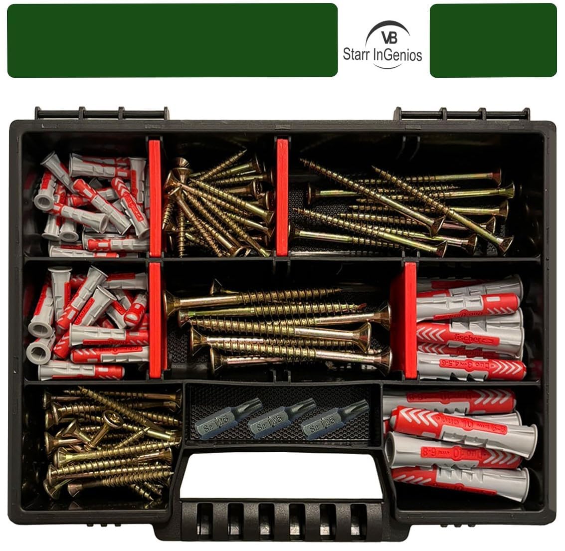 SDS Bohrer Dübel Fischer Dübel Set 280 Teile –  Produktbild-Vorschau 2