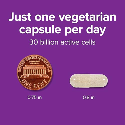 Miniatura 4 de Webber Naturals Probióticos de alta potencia de 30 mil millones de UFC, para hombres, mujeres y adultos, estable en almacenamiento (no requiere