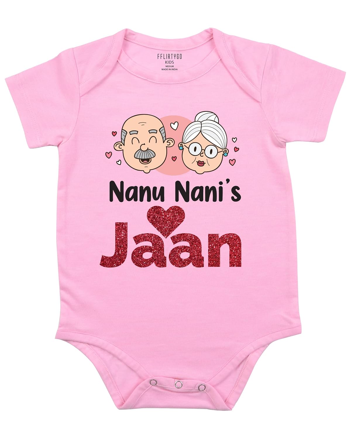 Fflirtygo Nana Nani Love Romper Baby Wear 100% Hosiery Cotton Infants Onesies/Rompers Half Sleeves/Body Suit/Sleepsuit/Kid... - Review, Price and Buying Guide
