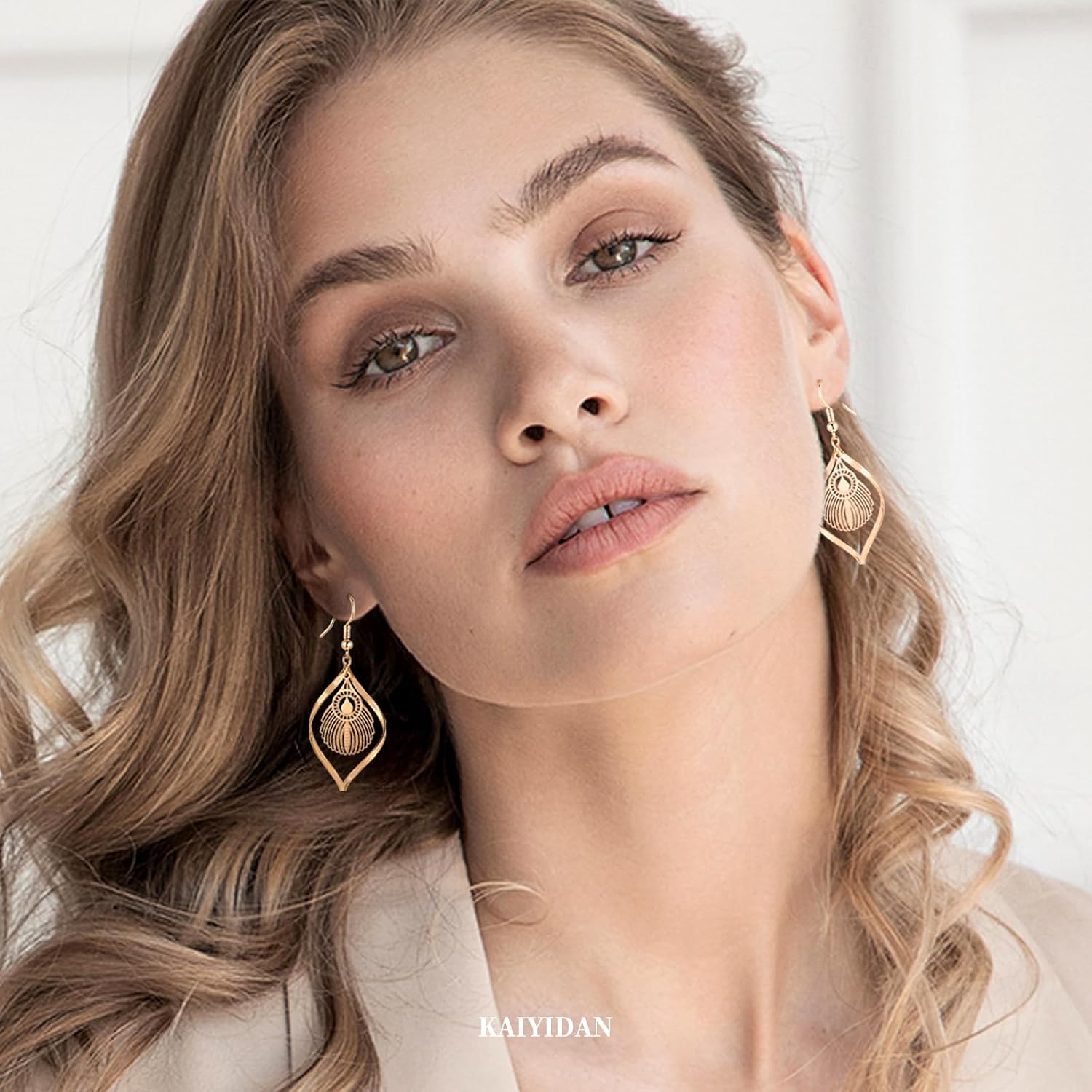 Silver/Gold Boho Dangle Statement Earrings for Women Trendy,Handmade Vintage Dainty Cute Long Drop Summer Earrings,fashion Accessories Jewelry Gifts image 2
