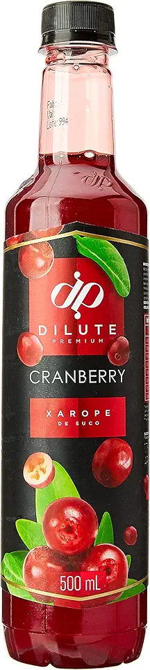 Dilute Xarope Cranberry Sabor Cranberry 500 Ml