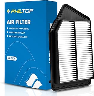 Engine Air Filter, EAF009 Replacement for Accord L4 Gas (2013-2017), TLX L4 (2015-2020), Compatible with CA11476 Air Filter, Protect Engine & Improves Acceleration