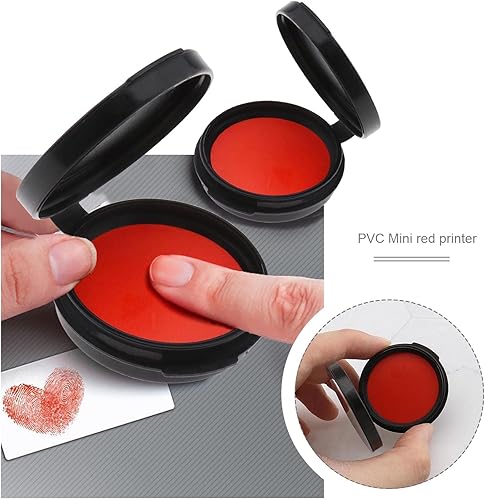 Miniatura 2 de 4 almohadillas de tinta de huellas dactilares para suministros notariales, identificación de seguridad, tarjetas de huellas dactilares, aplicación