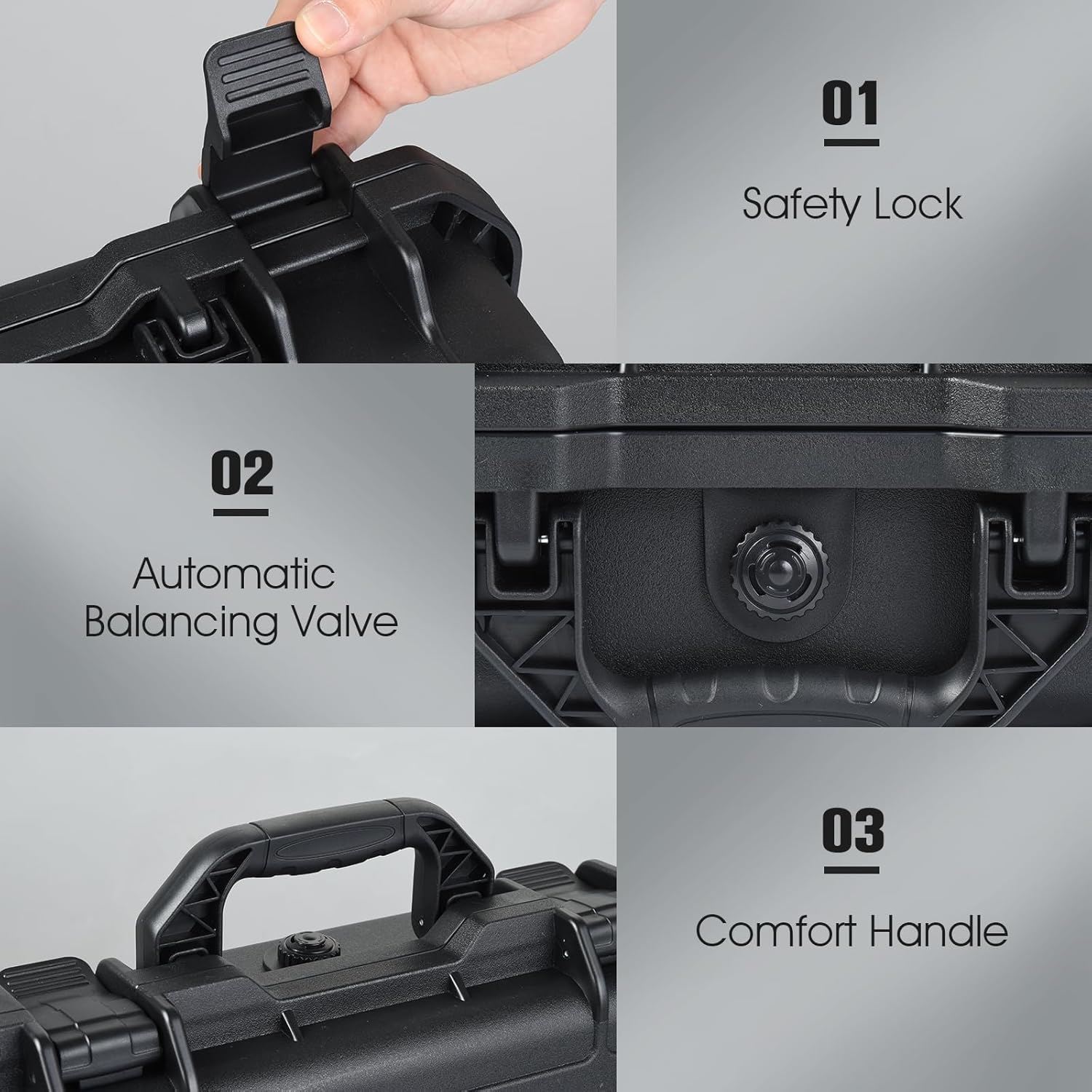 UTEBIT Hard Waterproof Case for DJI Mini 4 Pro/3, RC2/RC Controller, Portable Travel Carrying Bag for DJI, Support 7 batteries and RC lanyard - Image 6