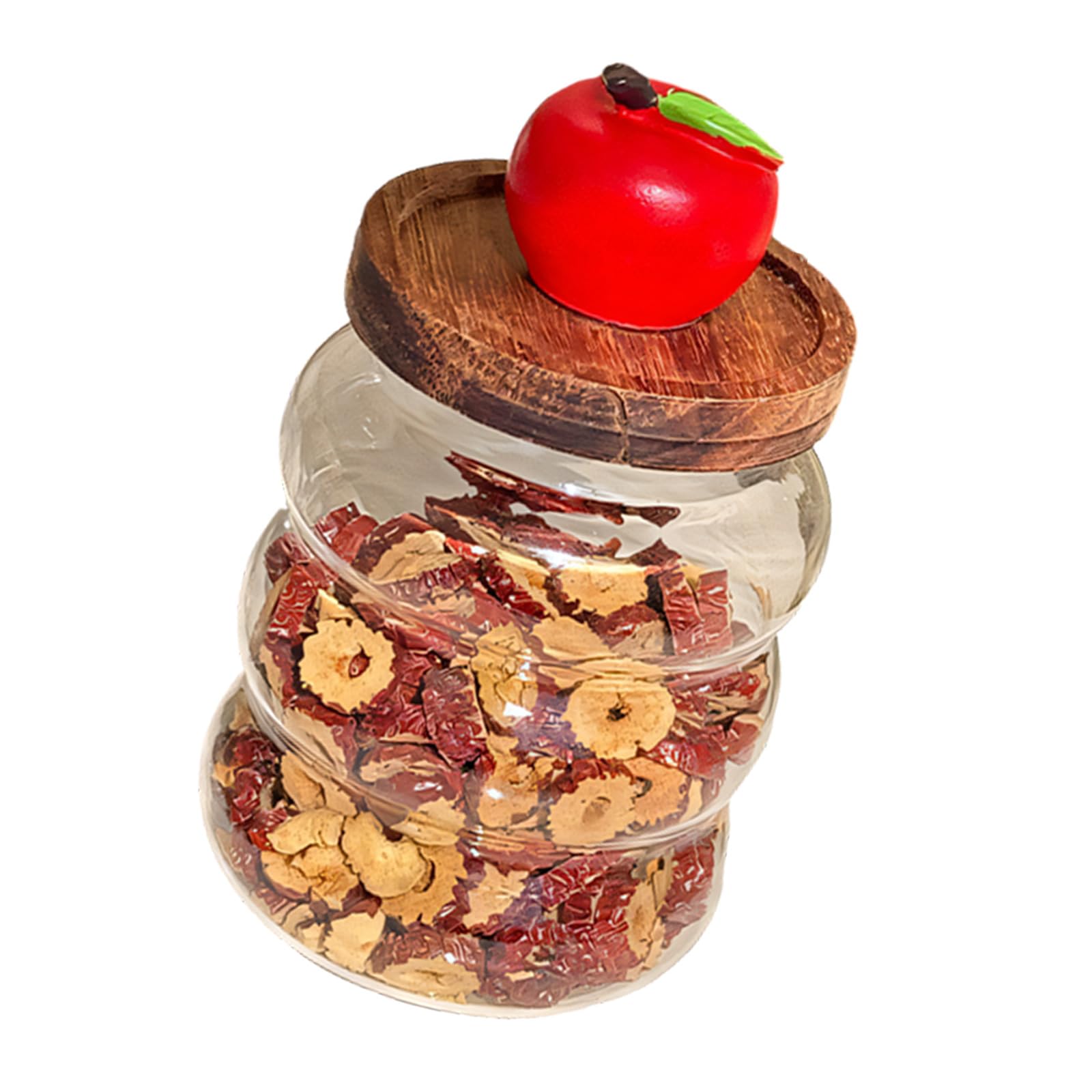 Jazuaiao Sturdy Glass Jar for Organizing Seasoning Coffee and Dry Goods Food Storage Glass Container
