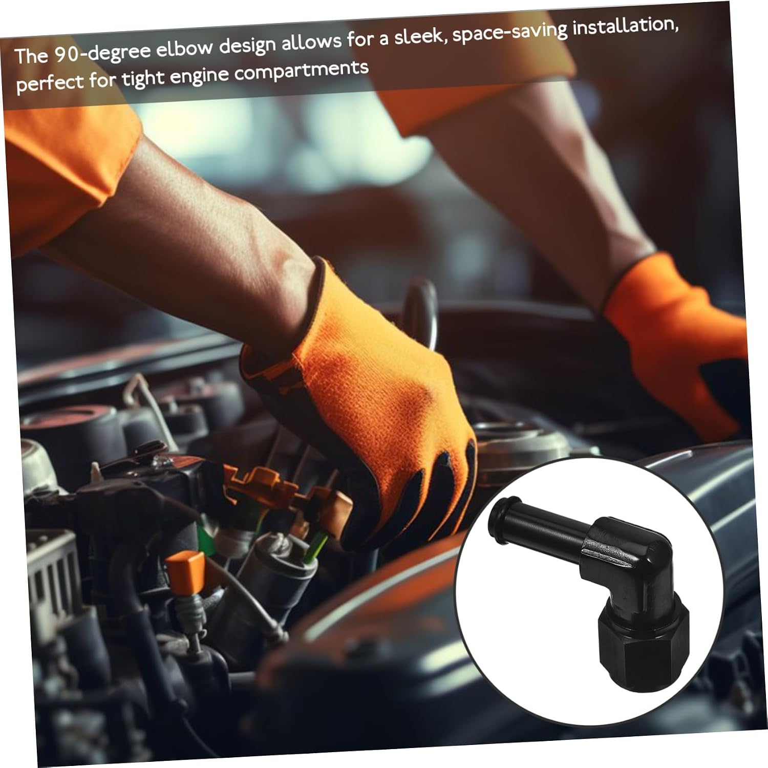Ciieeo Oil Line Adapter Fitting Durable Compatible with Racing Vehicles High Performance Cars Easy DIY Installation for Oil Cooling Systems
