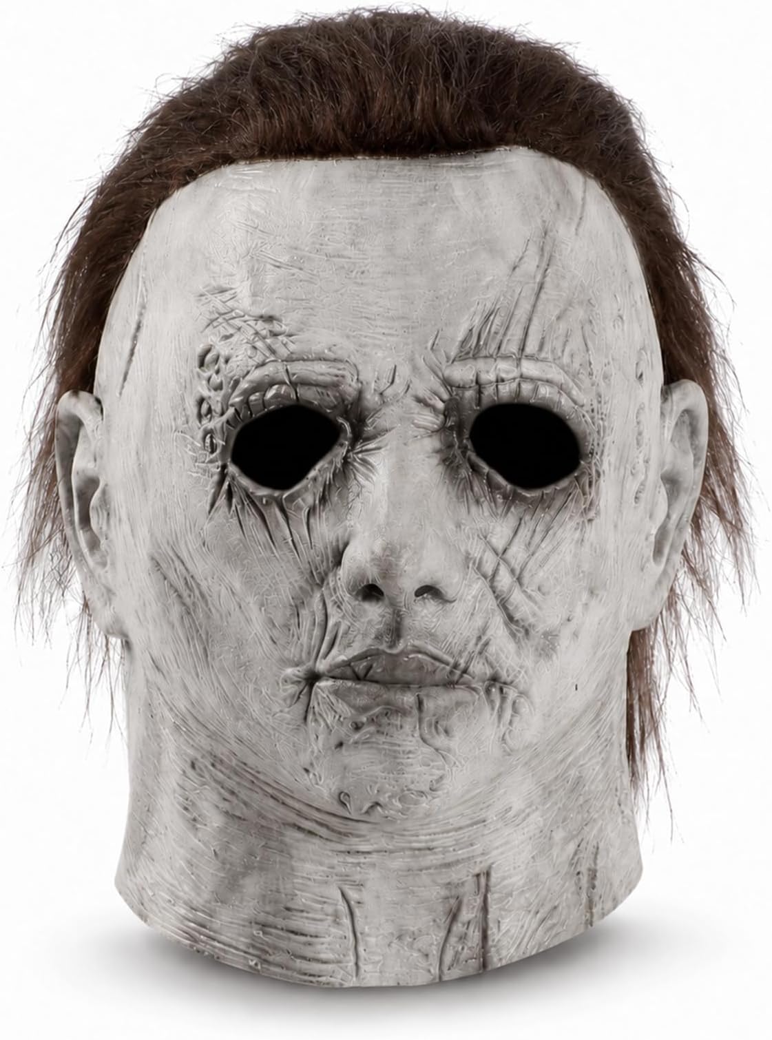 Adult Kids Horror Killer Latex Masks Face Cosplay Prop With Hair For Halloween Kills Scary Cosplay Costume Theme Party Movies Props