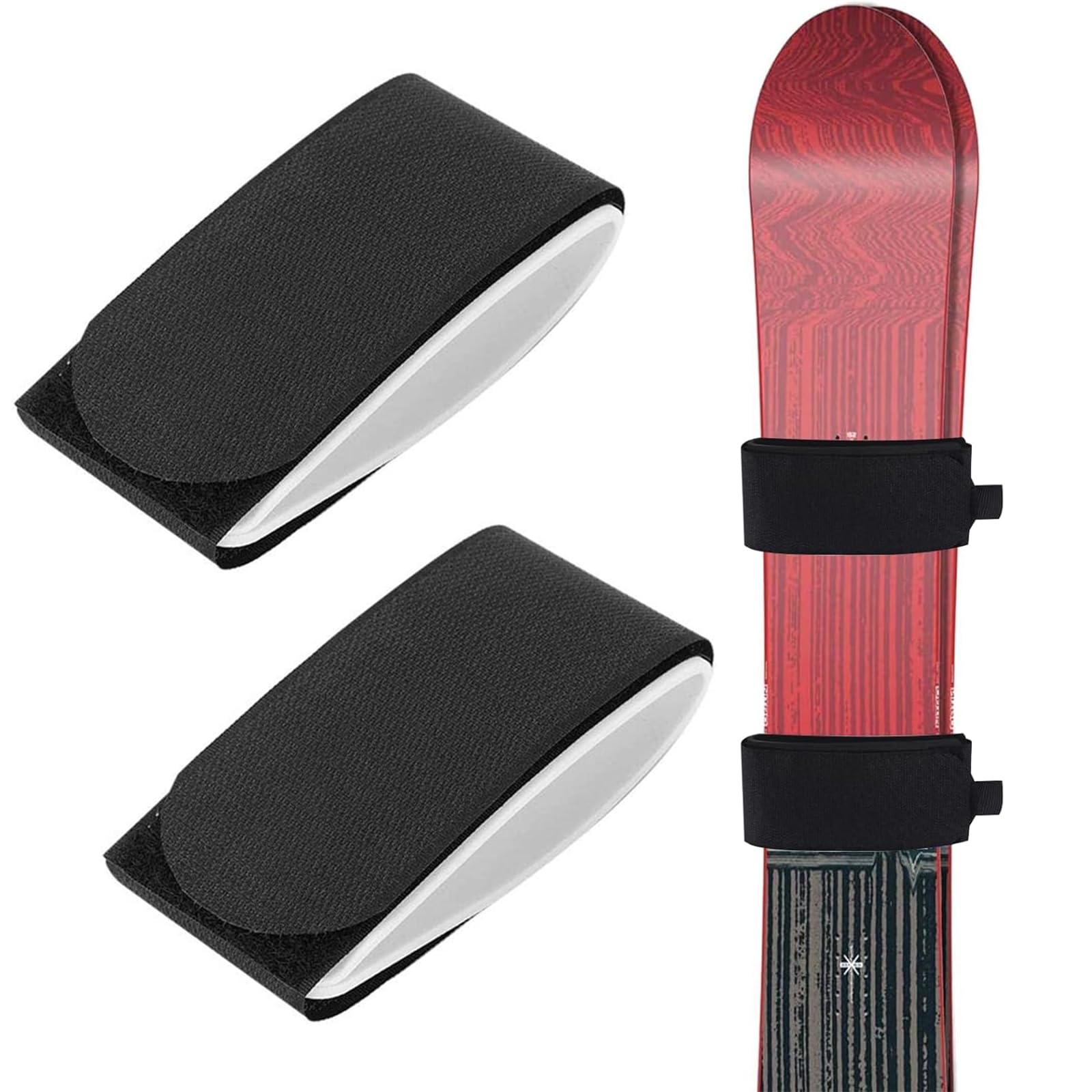 BNOYONERAS Sangle Porte-Ski, Ski Straps, Réglable Sangles De Ski
