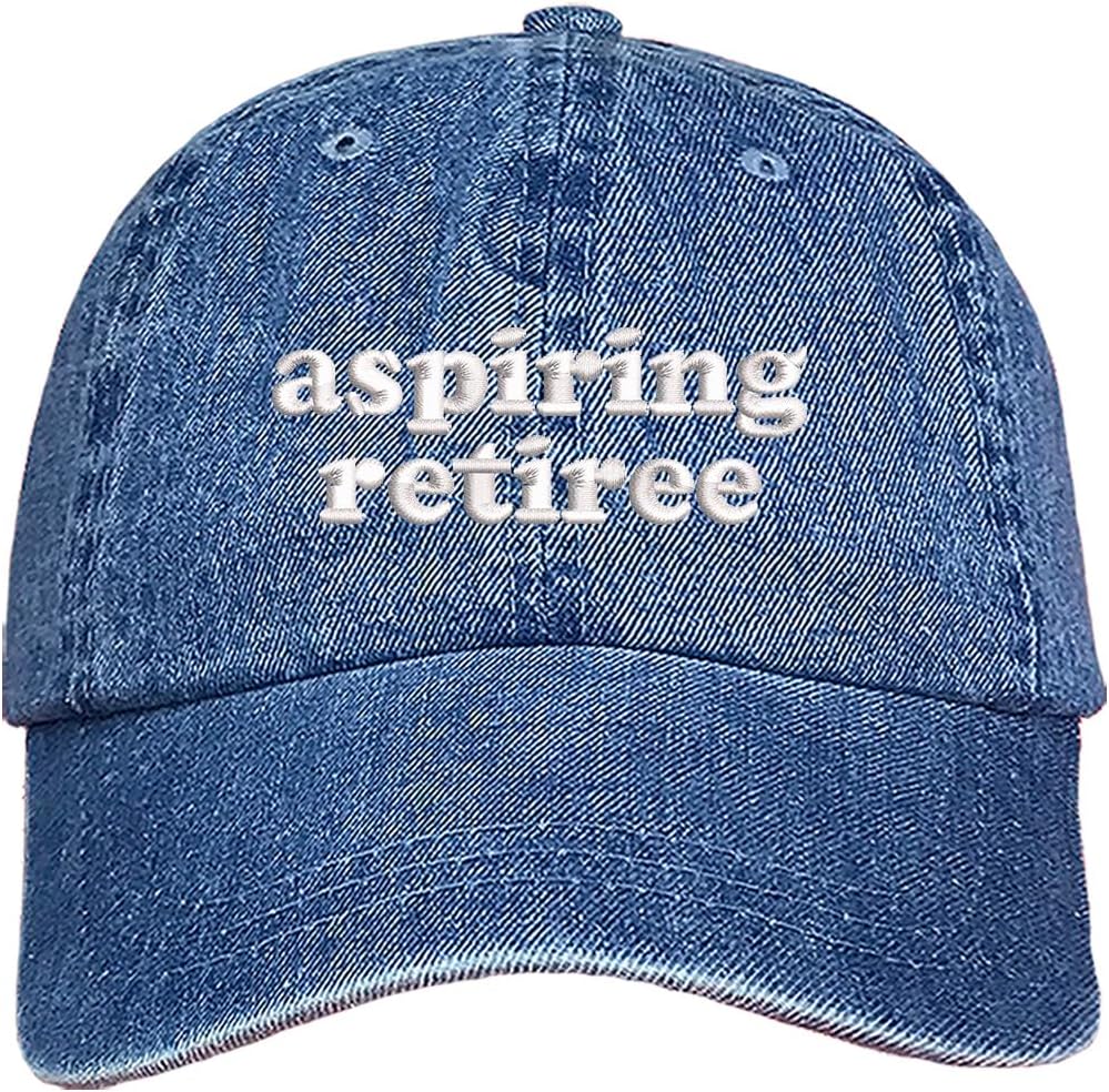 Aspiring Retiree Baseball Cap - Embroidered Relaxation Hat for Future Retirees and Leisure Lovers