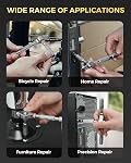 LIFEGOO 40 in 1 Magnetic Screwdriver Set, DIY Ratchet Screwdriver Set, Multi Bit Magnetic Drive Set with Detachable Ratchet Handle, Portable Compact Repair Tool Kit for Furniture Computer Bicycle