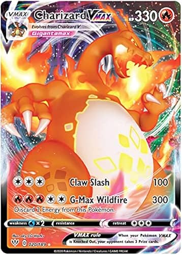 Crystalcommerce Charizard VMAX 020189 - Tarjeta coleccionable ultra rara