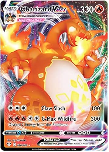 Crystalcommerce Charizard VMAX - 020/189 - Ultra Rare Collectible Card